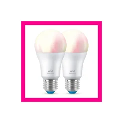 Dubbelpack 2x WiZ Smart LED E27 Päron Filament Matt 9W 806lm - 822-865 Justerbar Vit + RGB | Dimbar - Ersättare 60W