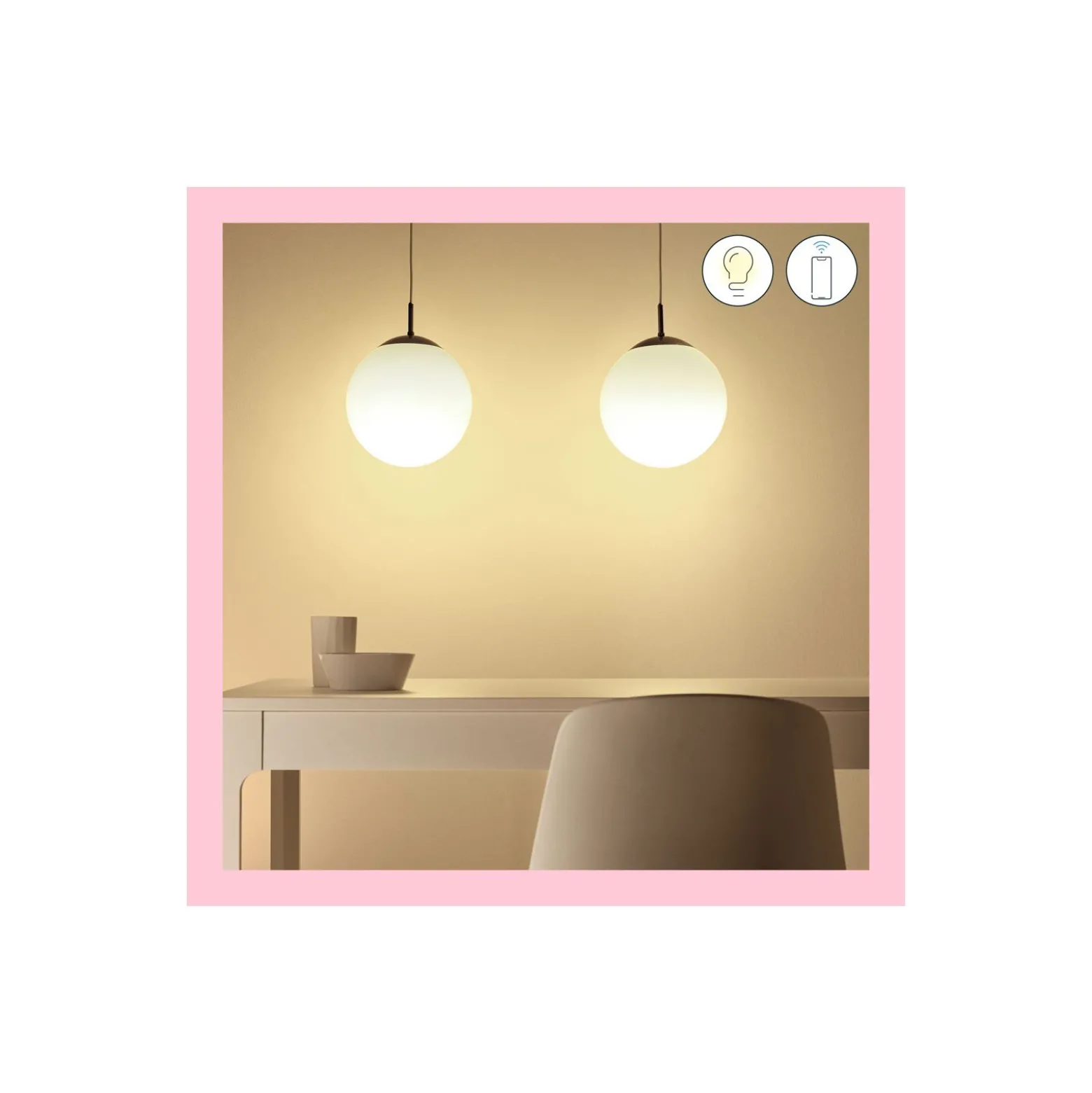Dubbelpack 2x WiZ Smart LED E27 Päron Filament Matt 9W 806lm - 822-865 Justerbar Vit + RGB | Dimbar - Ersättare 60W
