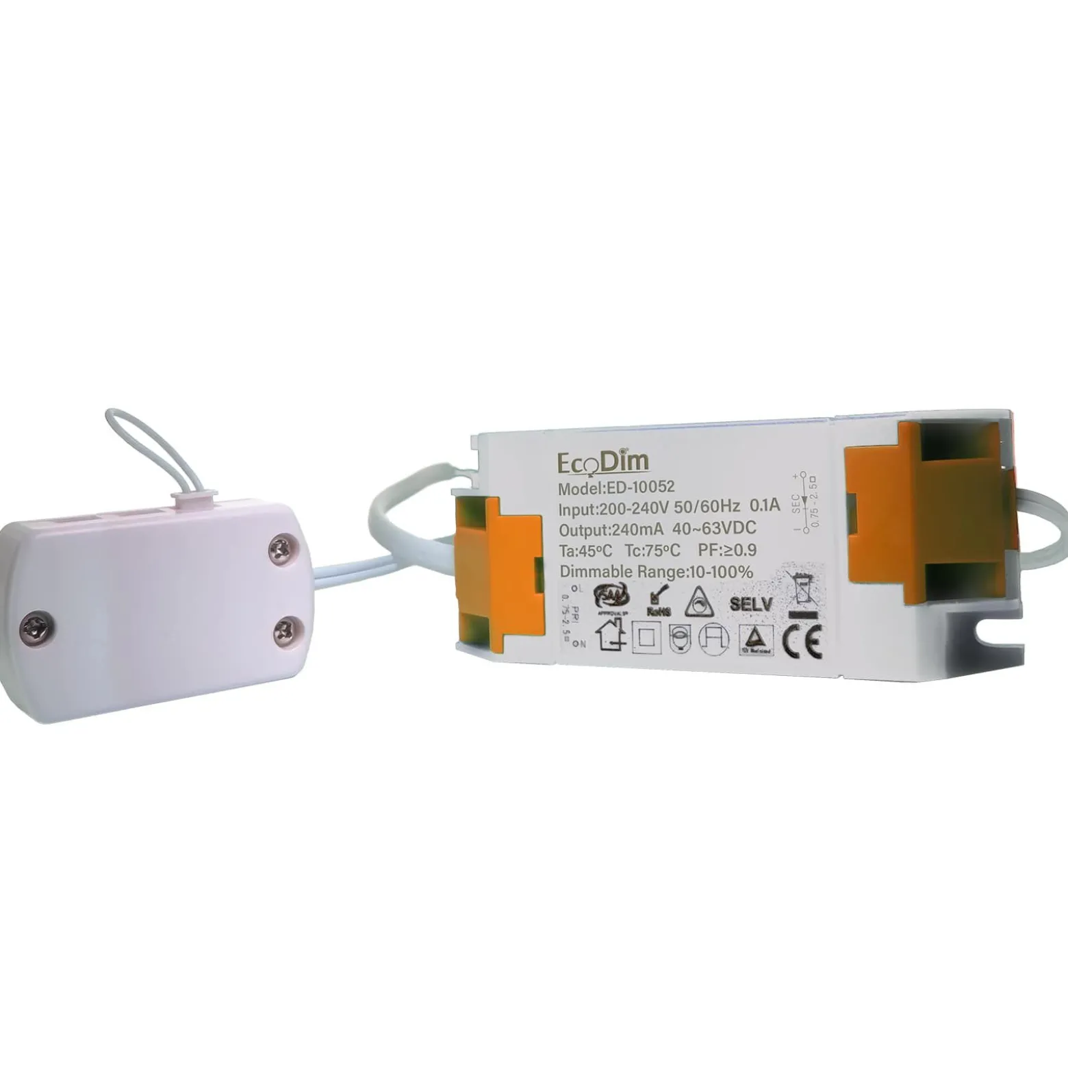 EcoDim Dimbar LED Drivdon/Transformator 5-6 Spotlights