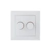 EcoDim Dimmerknapp DUO Berker S1 incl. Rotary Lock Platta