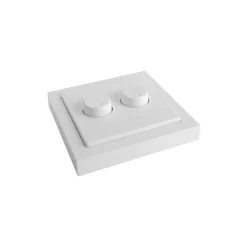 EcoDim Dimmerknapp DUO Busch-Jaeger Future Linear incl. Rotary Lock Platta