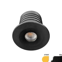 EcoDim Infälld Spot Mini Svart 2.5W 155lm 30D - 827 Extra Varm Vit | 35mm - Utskärning 28mm - IP67 - Dimbar