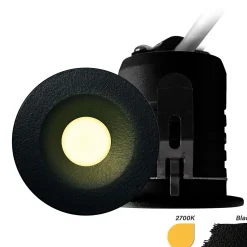 EcoDim Infälld Spot Mini Svart 2.5W 155lm 30D - 827 Extra Varm Vit | 35mm - Utskärning 28mm - IP67 - Dimbar