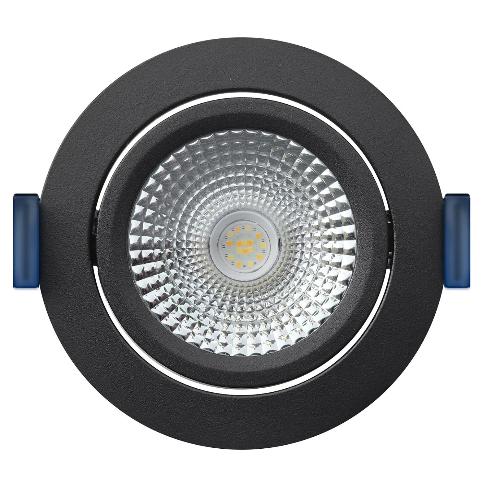 EcoDim Infälld Spot Svart 6W 450lm 60D 827- 860 Justerbar Vit | RGB - 85mm - Utskärning 75mm - IP54 - Zigbee Dimbar