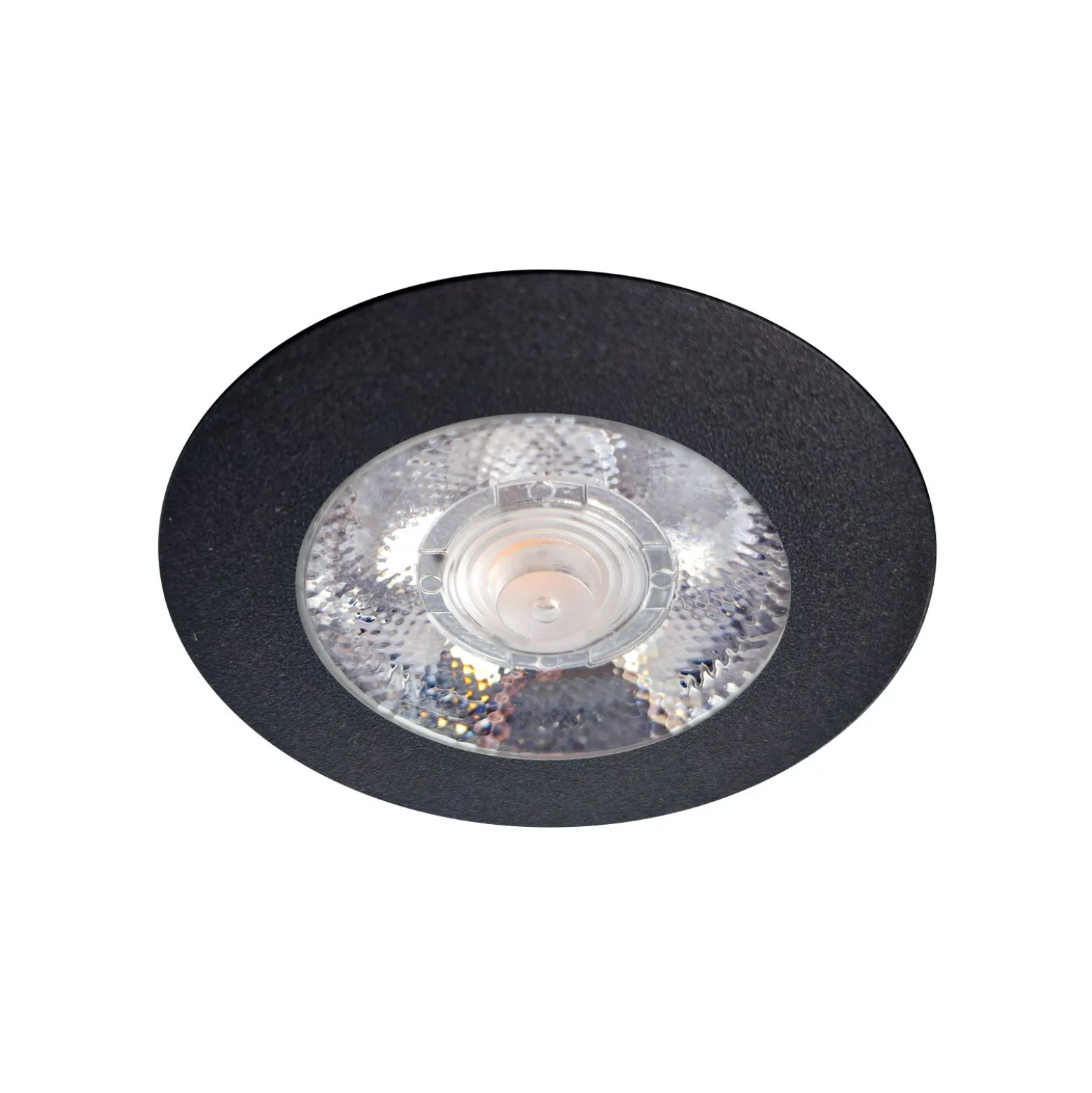 EcoDim Infälld Spot Svart 3W 240lm 90D - 827 Extra Varm Vit | 62mm - Utskärning 55mm - IP54 - Dimbar