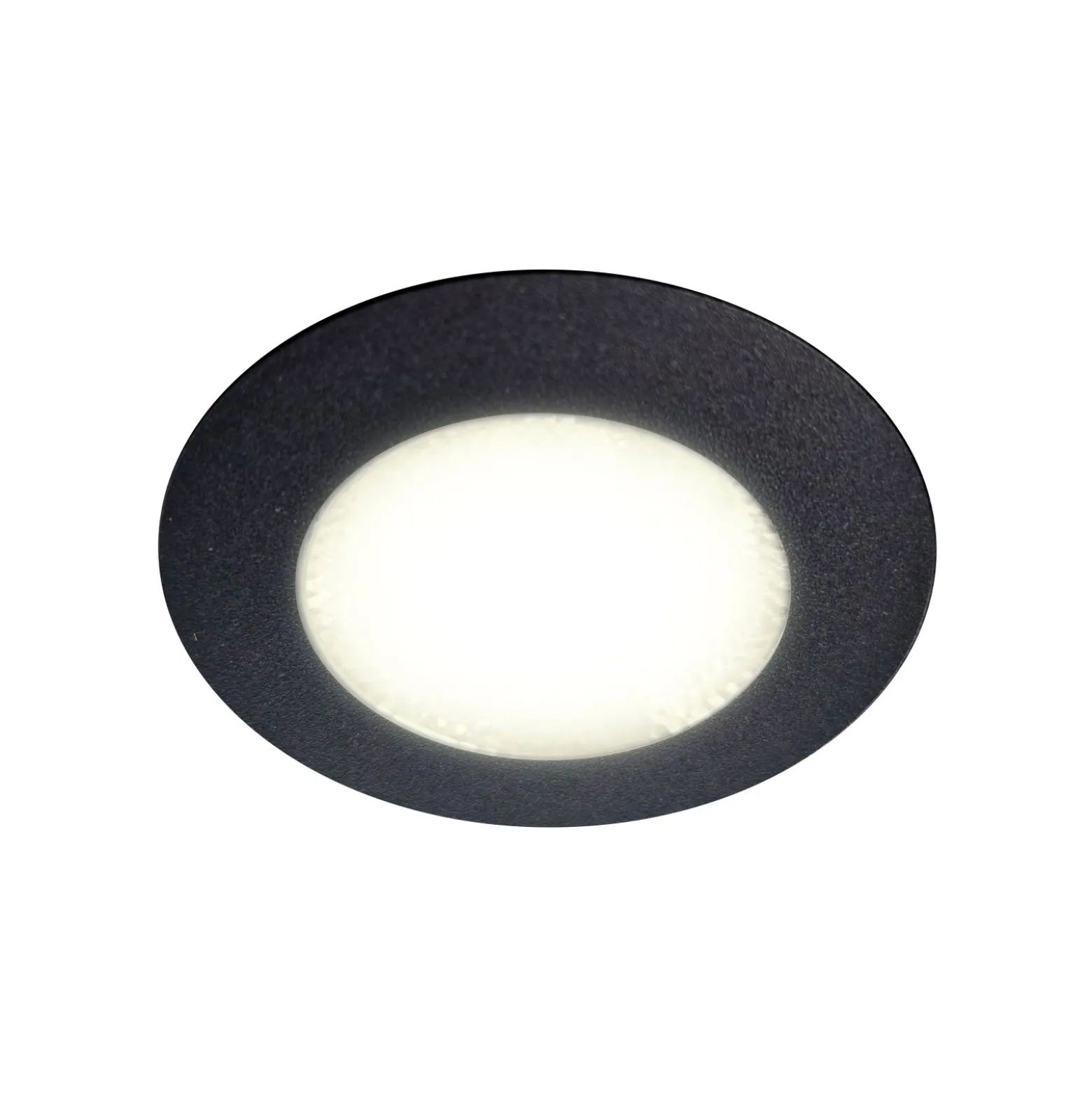EcoDim Infälld Spot Svart 3W 240lm 90D - 827 Extra Varm Vit | 62mm - Utskärning 55mm - IP54 - Dimbar