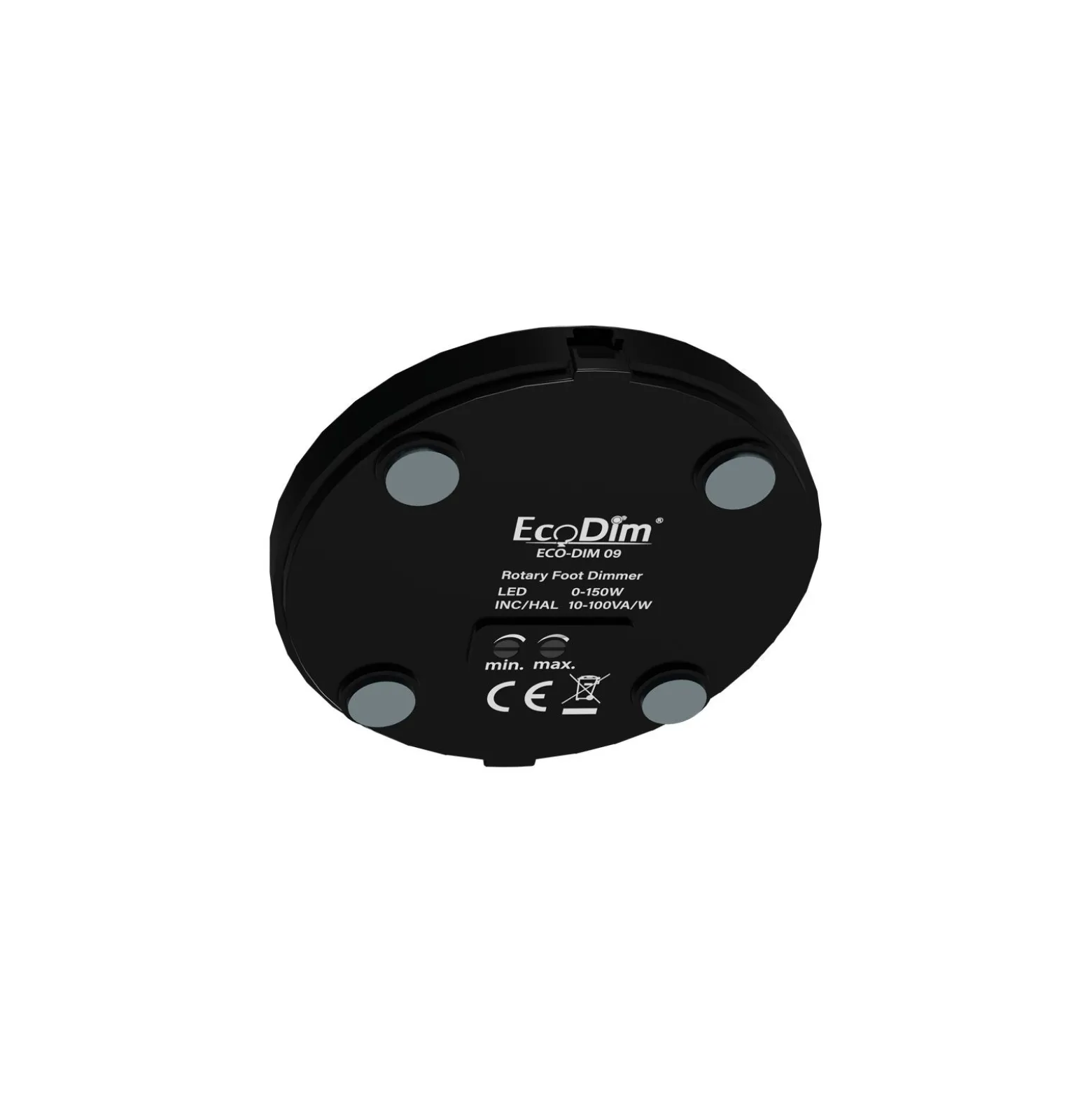 EcoDim.09 LED Dimmer Golv 0-50W Svart