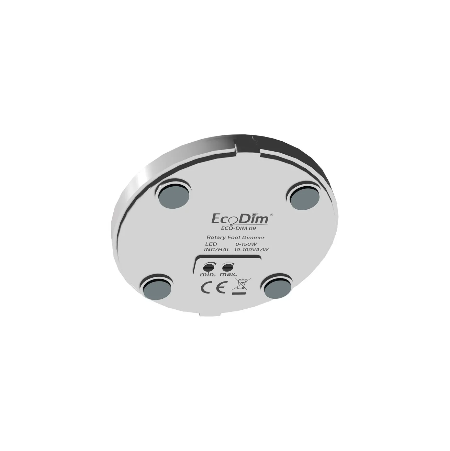 EcoDim.09 LED Dimmer Golv 0-50W Svart