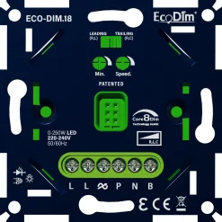 EcoDim.18 LED Dimmer Touch 0-250W(RLC) + EcoDim.20 Unit