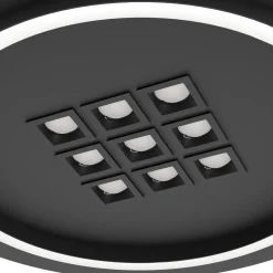 Eglo Taklampa Balazote Stål Svart 205W 3425lm - 827-865 Justerbar Vit | 380mm - Dimbar