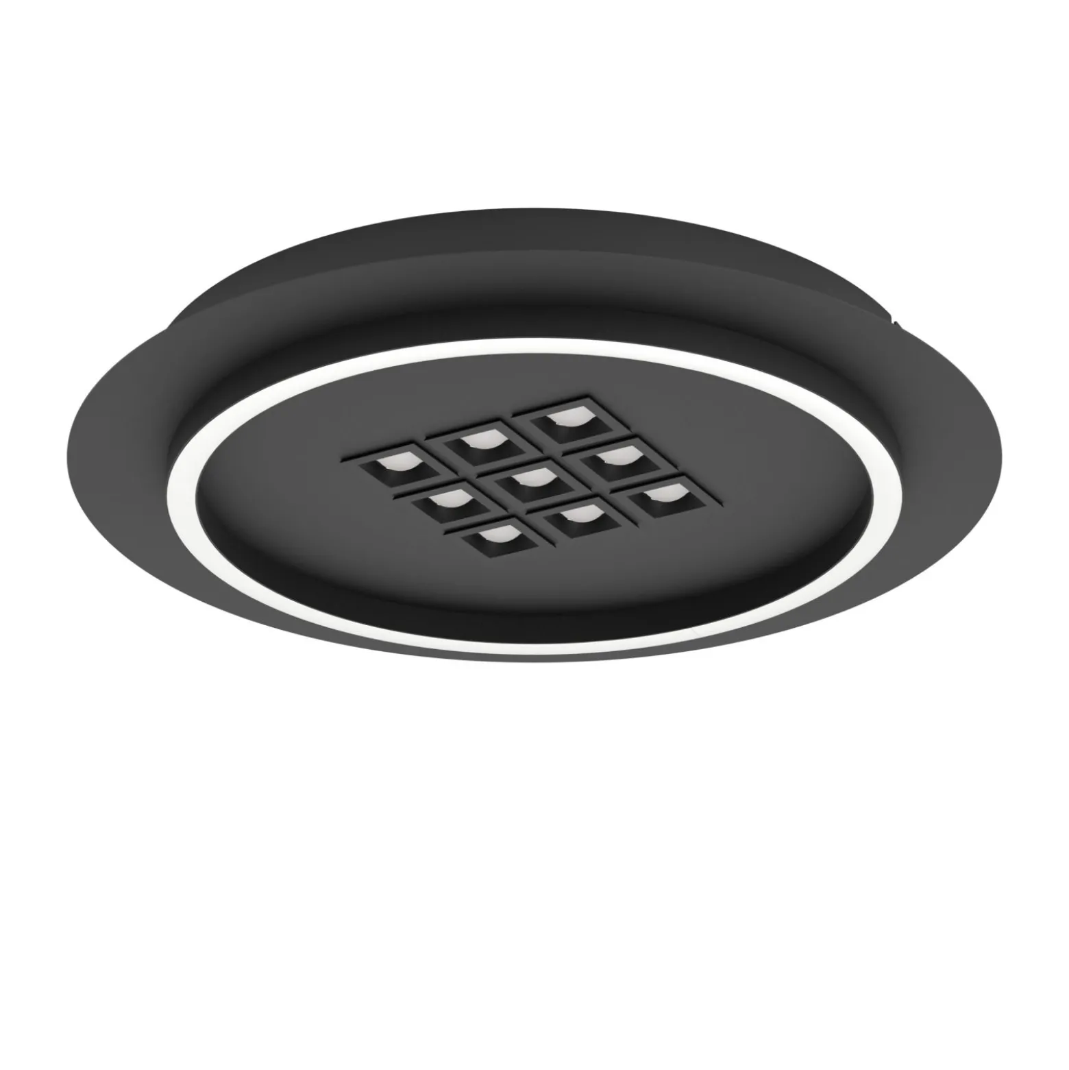 Eglo Taklampa Balazote Stål Svart 205W 3425lm - 827-865 Justerbar Vit | 380mm - Dimbar