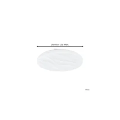 Eglo Taklampa Benariba Stål Vit 22W 2500lm - 830 Varm Vit | 440mm