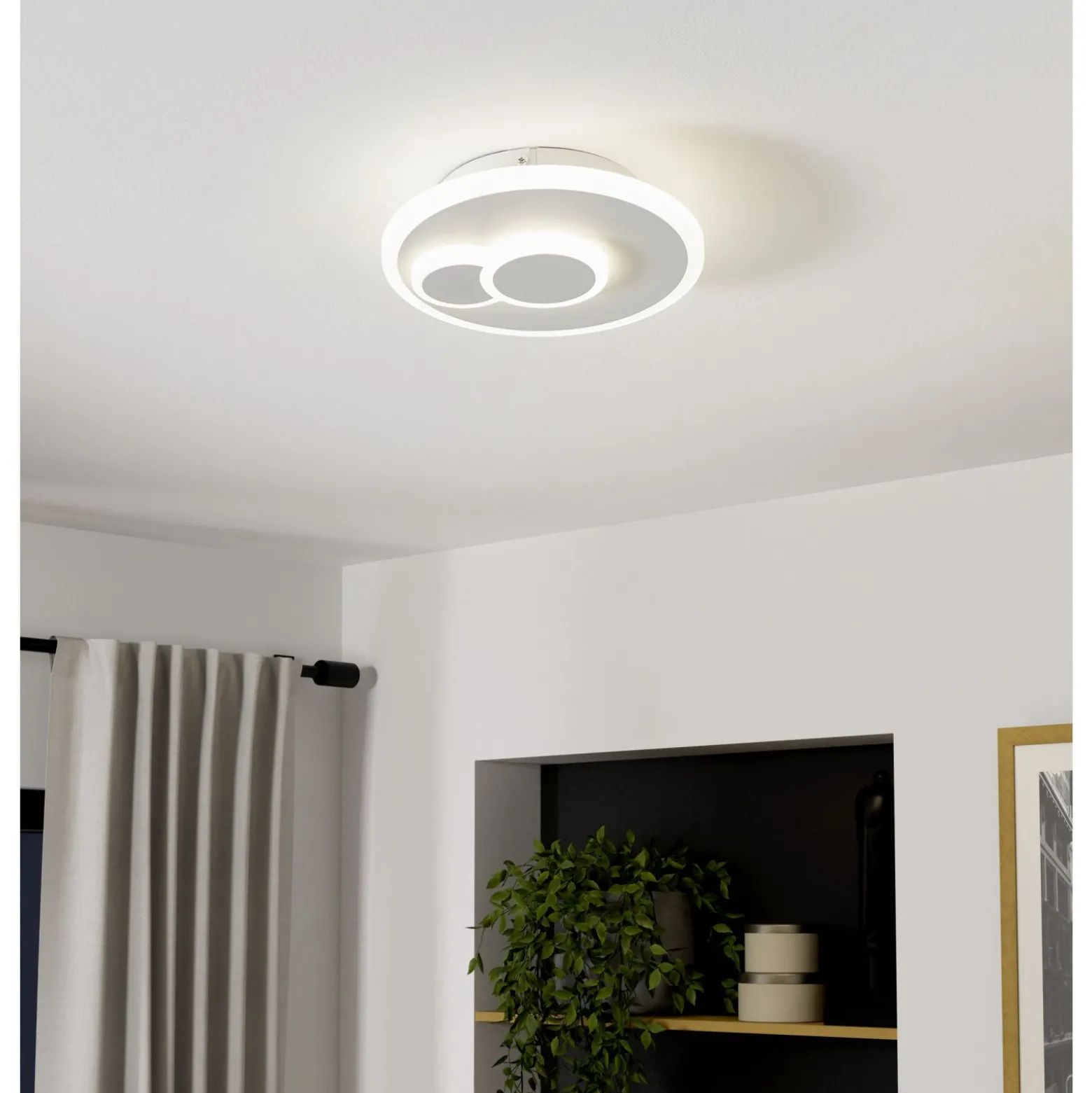Eglo Taklampa Cadegal Stål Vit 78W 1100lm - 840 Kallvit | 200mm