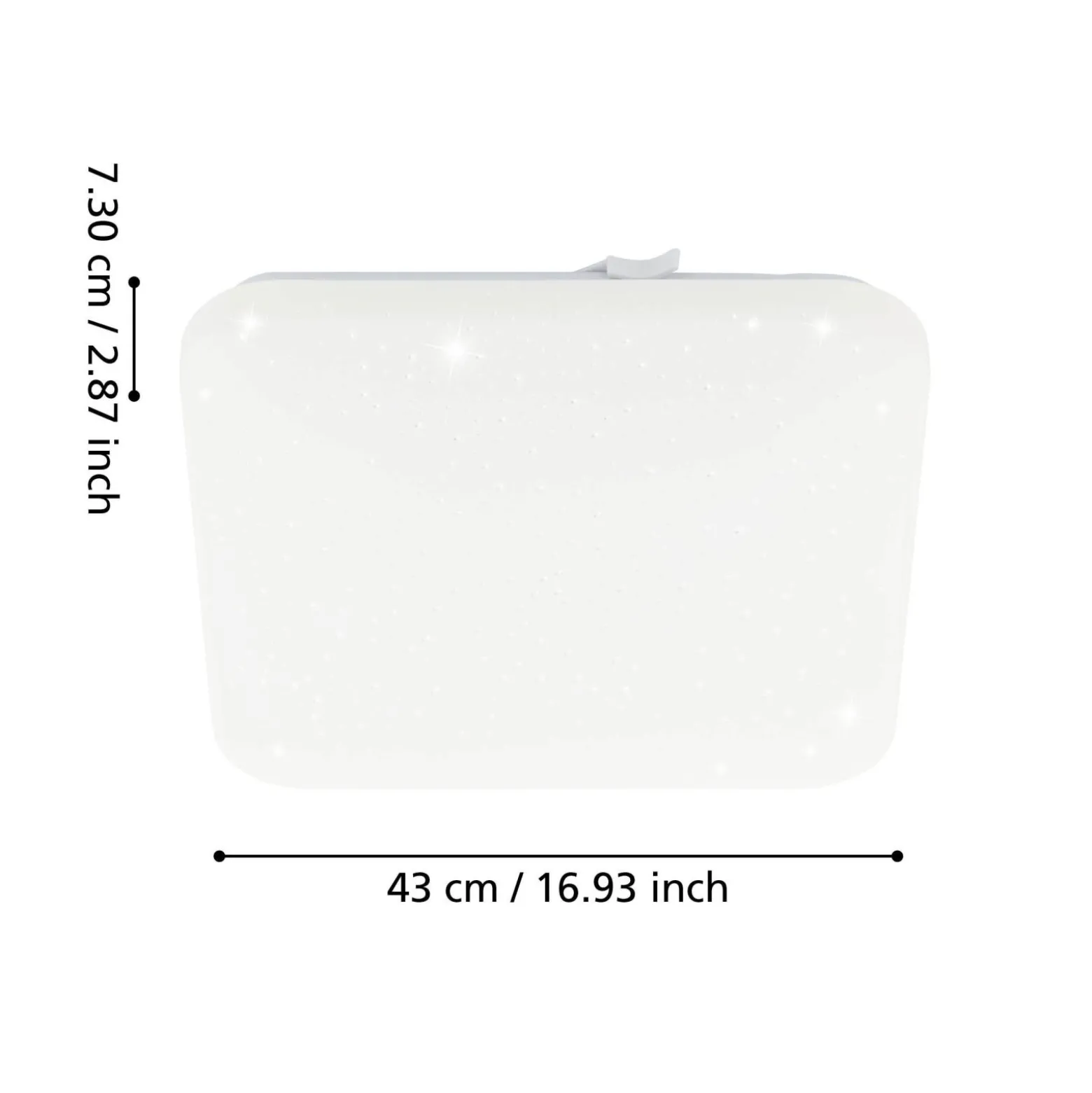 Eglo Taklampa Frania-s Stål Vit 55W 3600lm - 830 Varm Vit