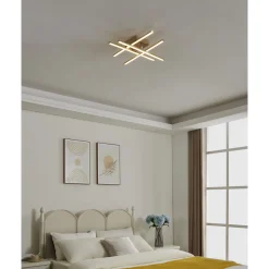 Eglo Taklampa Lasana 4 Stål Aluminium Trä 205W 2500lm - 830 Varm Vit