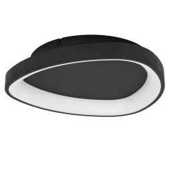 Eglo Taklampa Loretello Plast Stål Svart Vit 12W 1440lm - 827-865 Justerbar Vit | 350mm - Dimbar