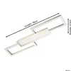Eglo Taklampa Monirote Stål Aluminium 37W 4450lm - 830-865 Justerbar Vit | Dimbar