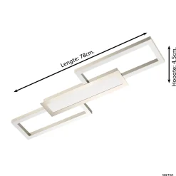 Eglo Taklampa Monirote Stål Aluminium 37W 4450lm - 830-865 Justerbar Vit | Dimbar