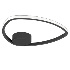 Eglo Taklampa Moschella Stål Aluminium Svart 97W 1500lm - 827-865 Justerbar Vit | 375mm