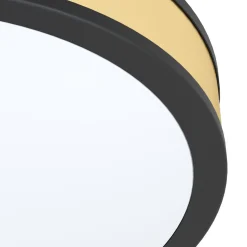 Eglo Taklampa Pescaito Stål Svart Guld 195W 2300lm - 830 Varm Vit | 380mm