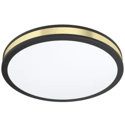 Eglo Taklampa Pescaito Stål Svart Guld 195W 2300lm - 830 Varm Vit | 380mm