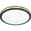 Eglo Taklampa Pescaito Stål Svart Guld 10W 1100lm - 830 Varm Vit | 280mm