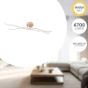 Eglo Taklampa Roncade 2 Stål Aluminium Trä 37W 4700lm - 830 Varm Vit