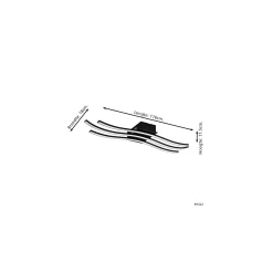 Eglo Taklampa Roncade 1 Stål Aluminium Svart 37W 4700lm - 830 Varm Vit