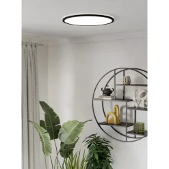 Eglo Taklampa Rovito-r Plast Svart 168W 2900lm - 827-865 Justerbar Vit | 500mm - IP44 - Dimbar