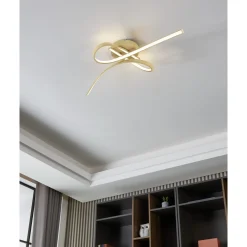 Eglo Taklampa Selvina 2 Stål Aluminium Trä 205W 2900lm - 830 Varm Vit