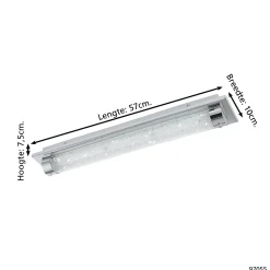 Eglo Taklampa Tolorico Rostfritt Stål Krom 205W 2700lm - 840 Kallvit | IP44