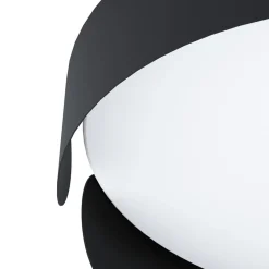 Eglo Taklampa Valcasotto Stål Svart Vit 20W 2400lm - 830 Varm Vit | 370mm