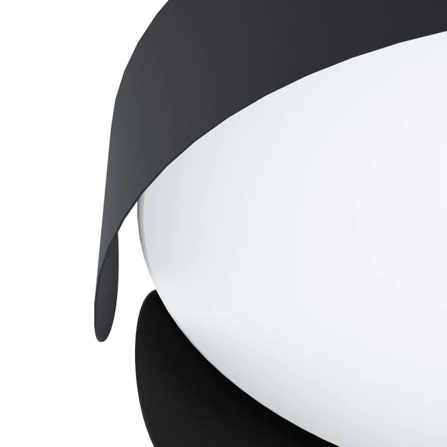 Eglo Taklampa Valcasotto Stål Svart Vit 20W 2400lm - 830 Varm Vit | 370mm