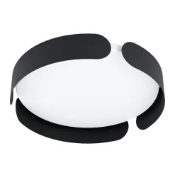 Eglo Taklampa Valcasotto Stål Svart Vit 20W 2400lm - 830 Varm Vit | 370mm