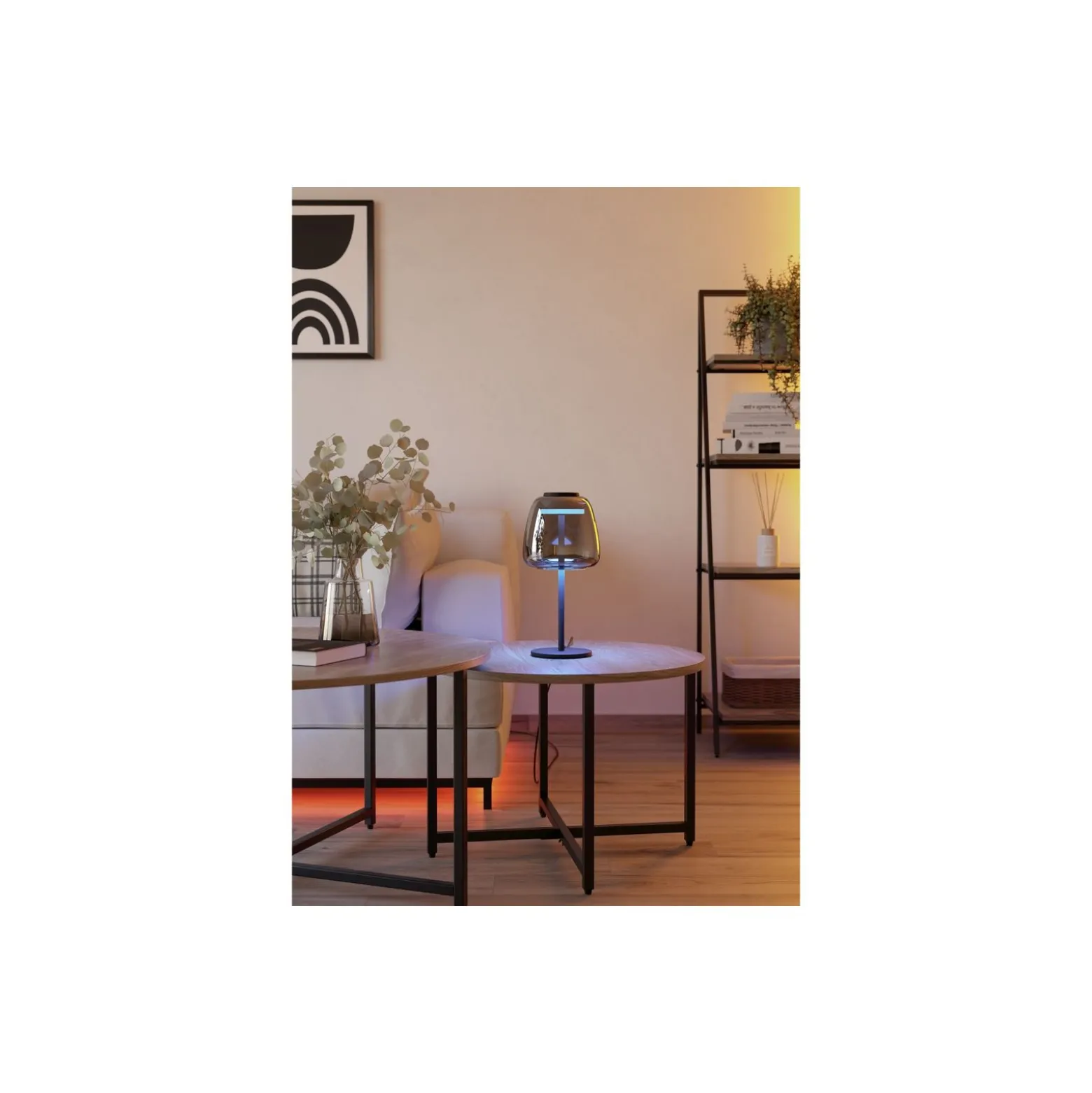 Eglo Bordslampa Alfero-Z Stål Svart 7.7W 1000lm - 827-865 Justerbar Vit + RGB | IP20 - Zigbee Dimbar