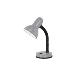 Eglo Bordslampa Basic 1 Stål Silver | IP20 - Passande för 1x E27