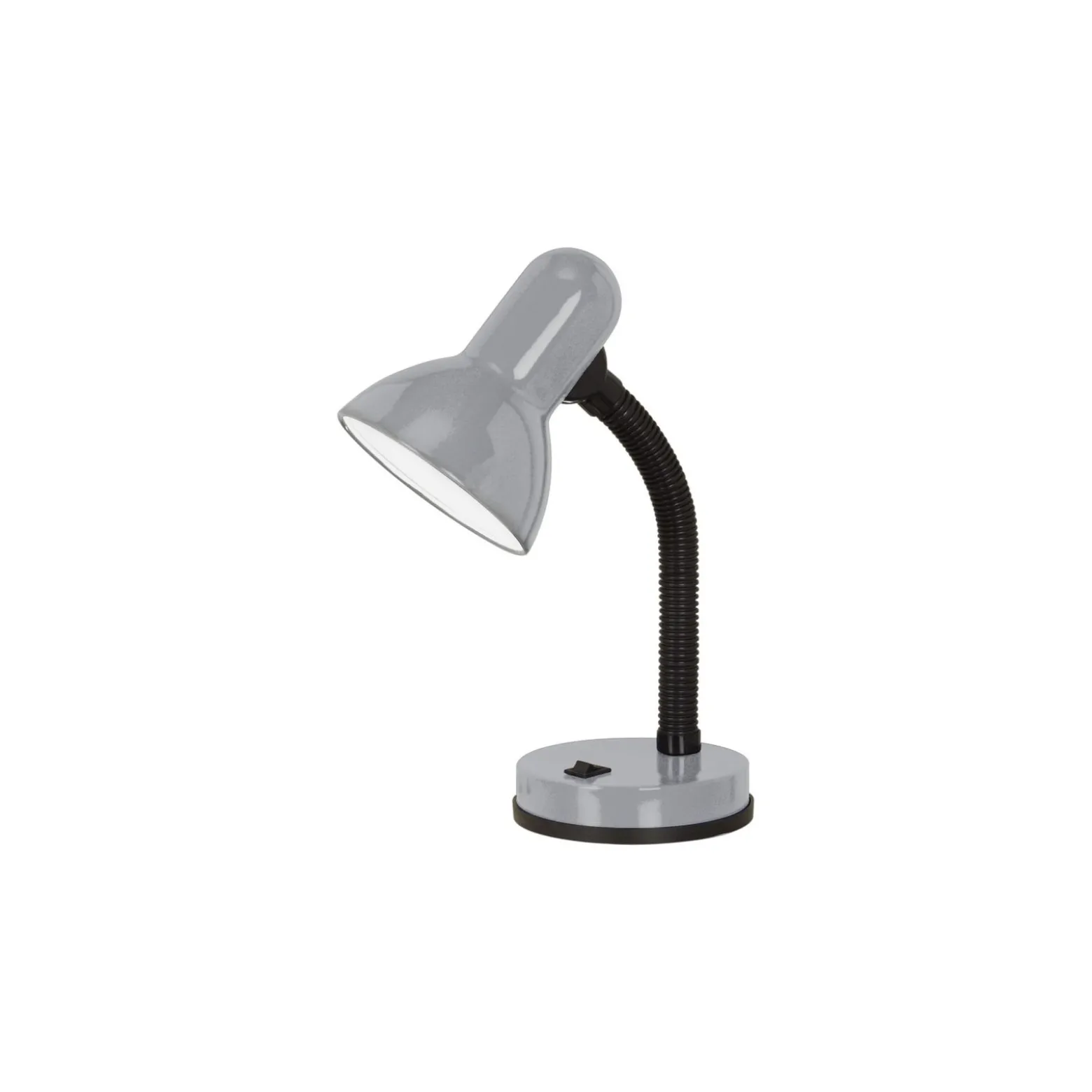 Eglo Bordslampa Basic 1 Stål Silver | IP20 - Passande för 1x E27