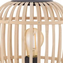 Eglo Bordslampa Bordesley Stål Svart Trä | Passande För 1x E27