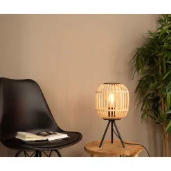Eglo Bordslampa Bordesley Stål Svart Trä | Passande För 1x E27