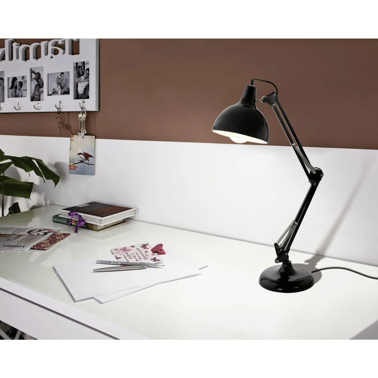 Eglo Bordslampa Borgillio Stål Svart | Passande För 1x E27