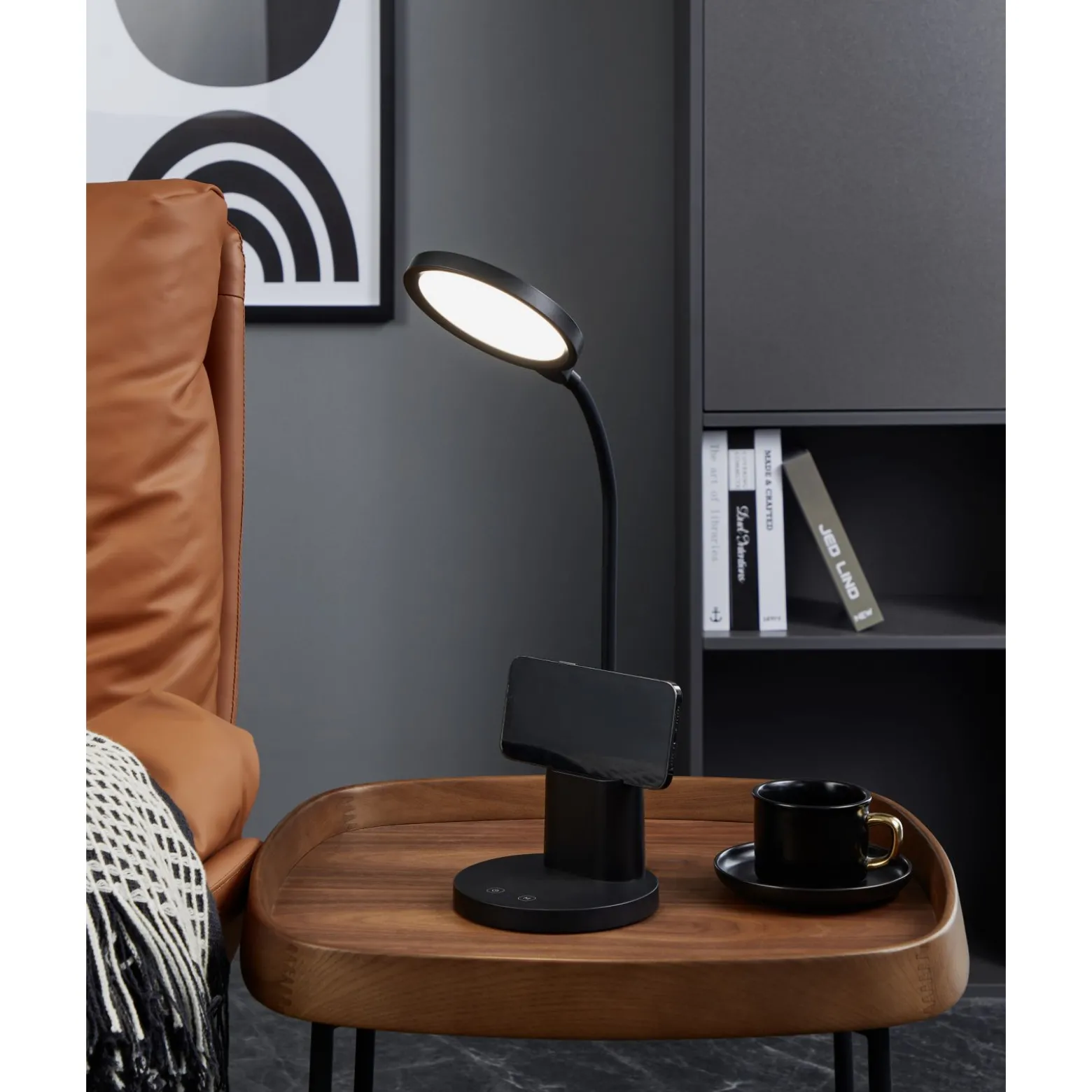 Eglo Bordslampa Brolini Plast Svart 2W 300lm - 827-865 Justerbar Vit | Dimbar