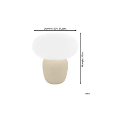 Eglo Bordslampa Cahuama Ceramic Brun | IP20 - Passande för 1x E27