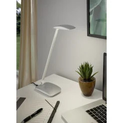 Eglo Bordslampa Cajero Plast Silver 4W 700lm - 840 Kallvit | Dimbar