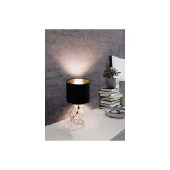 Eglo Bordslampa Carlton 2 Stål Koppar Svart | IP20 - Passande för 1x E14