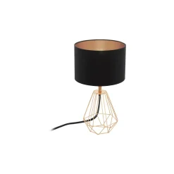 Eglo Bordslampa Carlton 2 Stål Koppar Svart | IP20 - Passande för 1x E14