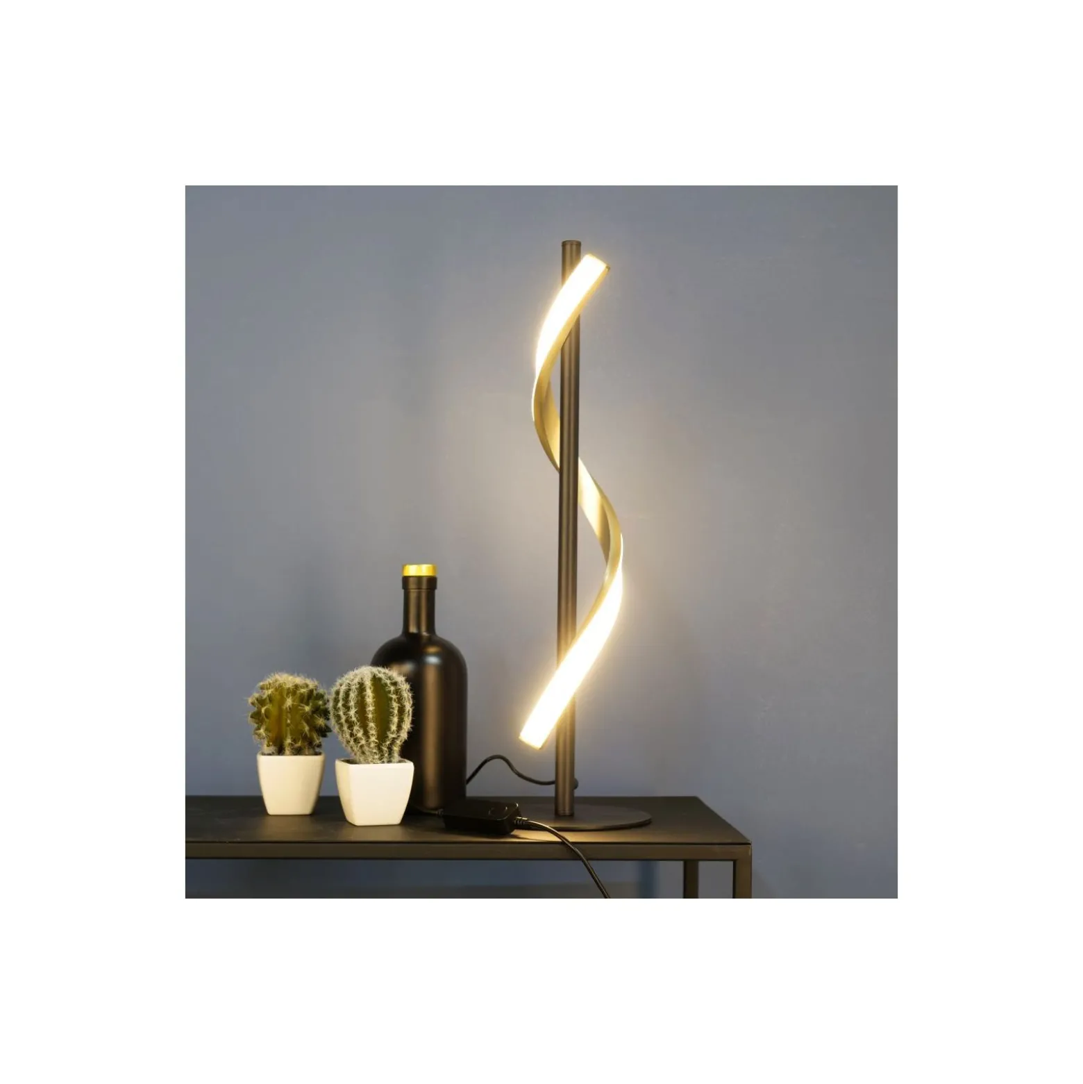 Eglo Bordslampa Conaprato Stål Brushed Mässing, Svart 8.8W 1050lm - 827-840-865 CCT | Dimbar