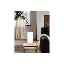 Eglo Bordslampa Damasco 1 Stål Satin Nickel | IP20 - Passande för 1x E27