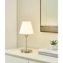 Eglo Bordslampa Damasco 1 Stål Vit | Passande För 1x E14
