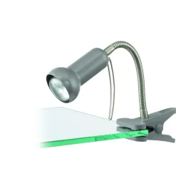 Eglo Bordslampa Fabio Stål Silver | Passande För 1x E14