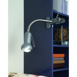 Eglo Bordslampa Fabio Stål Silver | Passande För 1x E14